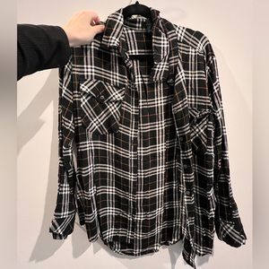 Sanctuary plaid button down blouse
